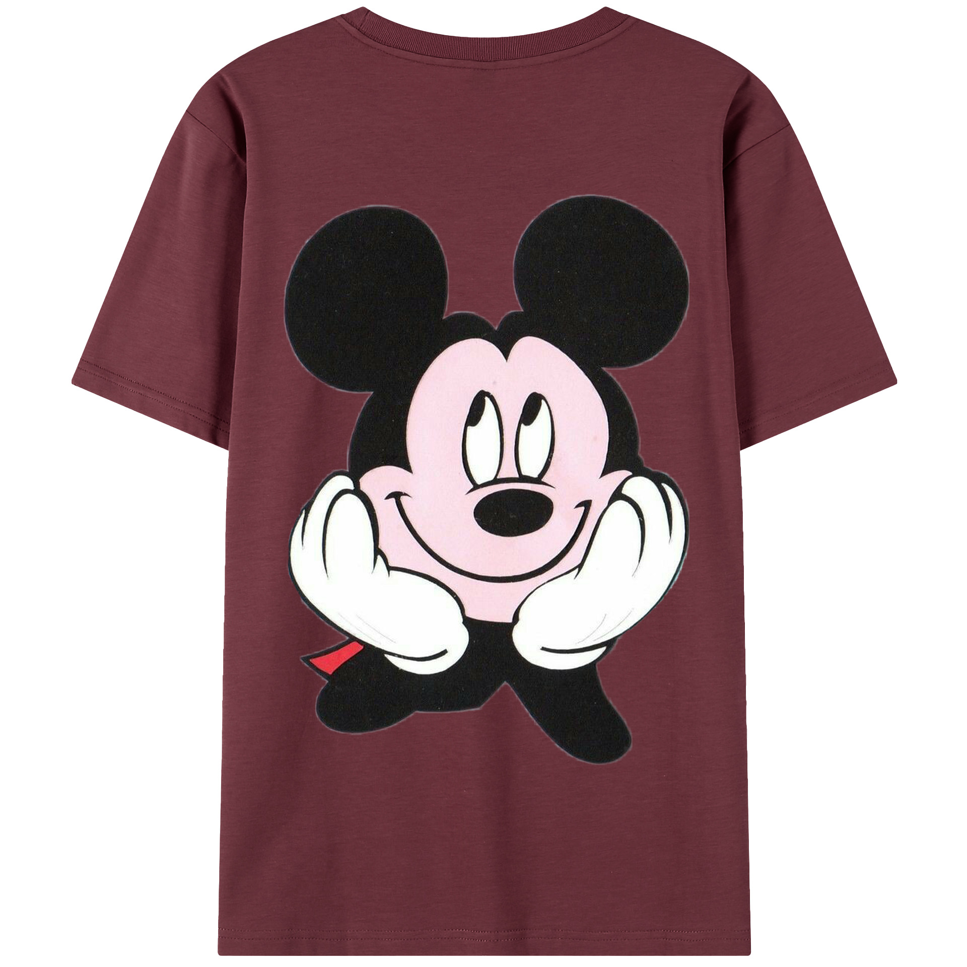 （画像用） ミッキーマウス Mickey Mouse 綿100％半袖Tシャツ（背面プリント）